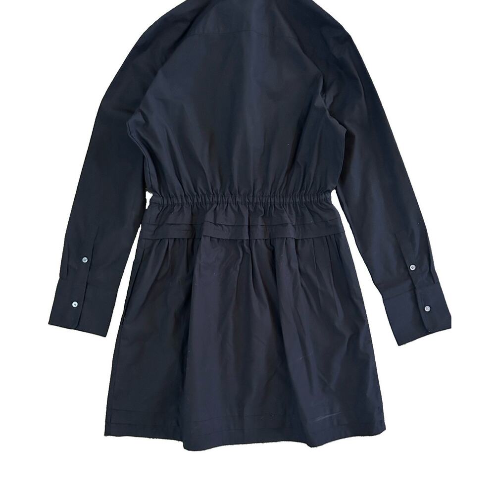 NWT J. Crew Elena Poplin Cotton Shirt Dress Black Women’s 2P Preppy Minimalist - Picture 10 of 10